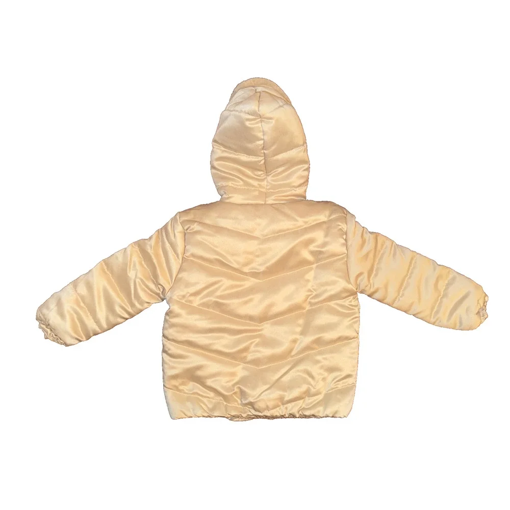 Tahari Puffer‎ Coat Fur Trim Girl Size 4T